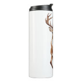 Blijven vrolijk speels plezier springen in het bos thermosbeker (Gedraaid links)