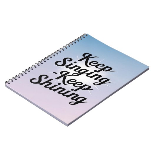 Blijven zingen Keep Shining optie 2 Notitieboek (Linkerzijde)