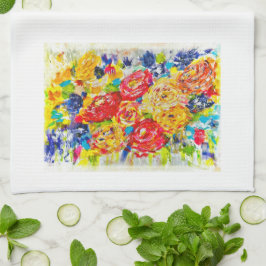 Blijvende impressies theedoek