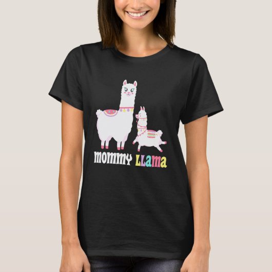 Blijvende Moeder Mam Llama Grappig Binnenkort Moed T-shirt (Voorkant)
