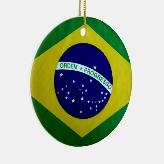  blik Braziliaanse vlag Keramisch Ornament (Rechts)
