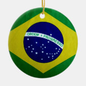  blik Braziliaanse vlag Keramisch Ornament (Voorkant)