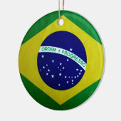  blik Braziliaanse vlag Keramisch Ornament (Links)