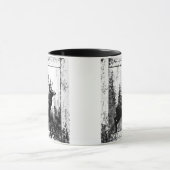 blik in zwart-wit, donkerder dier mok (Midden)