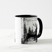 blik in zwart-wit, donkerder dier mok (Voorkant rechts)