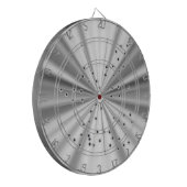 Blik metaal met kogelgaten dartbord (Voorkant Links)