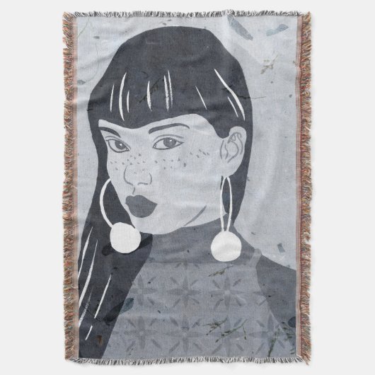 Blik nachtportret deken (Voorkant Verticaal)