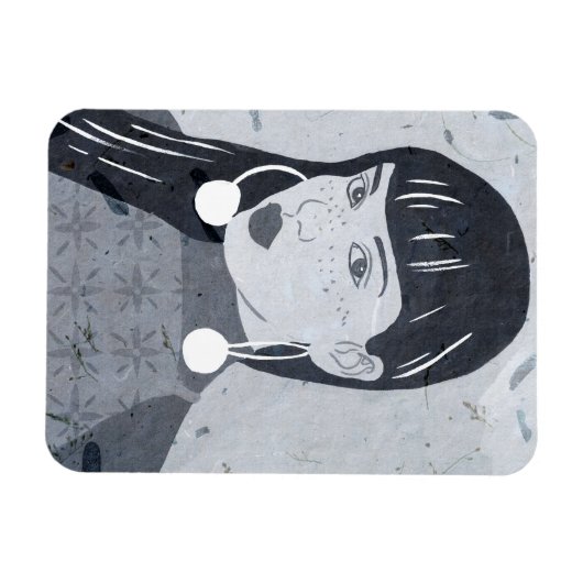 Blik nachtportret magneet (Horizontaal)