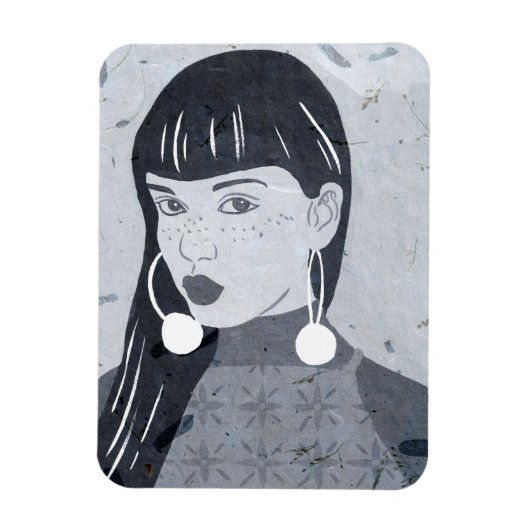 Blik nachtportret magneet (Verticaal)