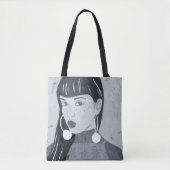 Blik nachtportret tote bag (Voorkant)