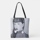 Blik nachtportret tote bag (Achterkant)
