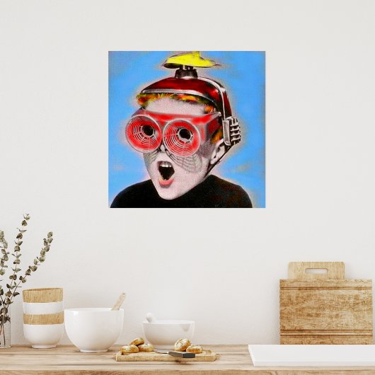 blik op de toekomst poster (Keuken)