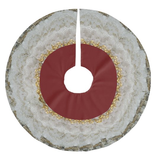  blik op gevlekte kerstboomrokken kerstboom rok (Voorkant)