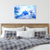 Blik van de New Jeruzalem Canvas Afdruk (Insitu (Slaapkamer))