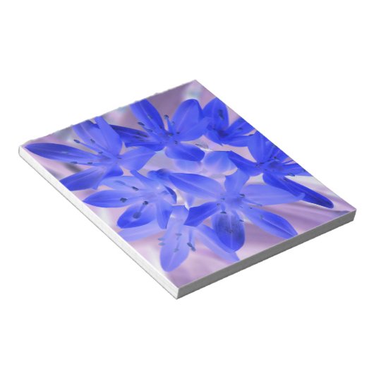 Blik van de Sneeuwschokkende blauwe laptop Notitieblok (Schuin)