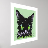 Blik van de Zwarte Kat Folie Afdrukken (Laagn)