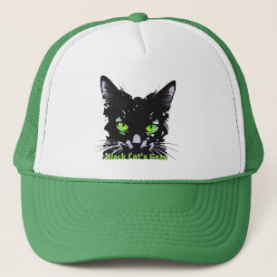 Blik van de Zwarte Kat Trucker Pet