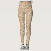  blik van Tan Glittery Leggings (Voorkant)