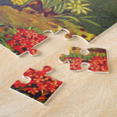 blikbloemen, bergen puzzle legpuzzel (Zijkant)