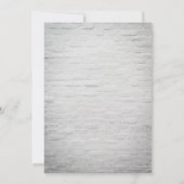 Blikbollen White Brick Winter Weduwschap Kaart (Achterkant)