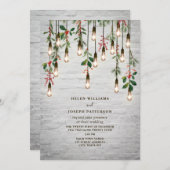 Blikbollen White Brick Winter Weduwschap Kaart (Voorkant / Achterkant)