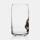 Blikglas met waterverf man print blikvorm glas (Rechts)