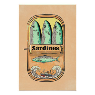 Blikje Sardines Perfect Poster