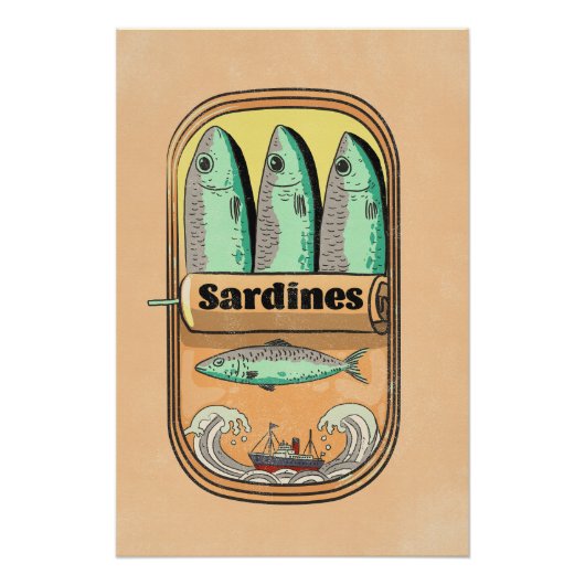 Blikje Sardines Perfect Poster (Voorkant)