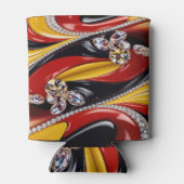 Blikjehouder met Belgische kleuren ontwerp Blikjeskoeler (Achterkant)