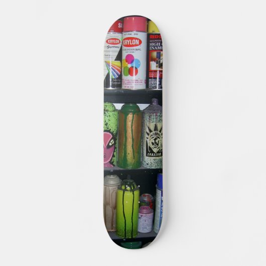 blikjes persoonlijk skateboard (Voorkant)