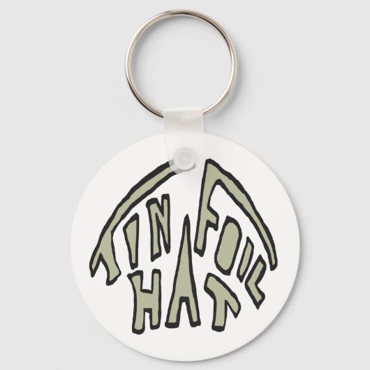 Blikken Folie Hoed Sleutelhanger (Voorkant)