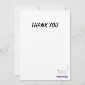 Blikken kleurrijk vieren Flat Kaart Dank je wel (Achterkant)