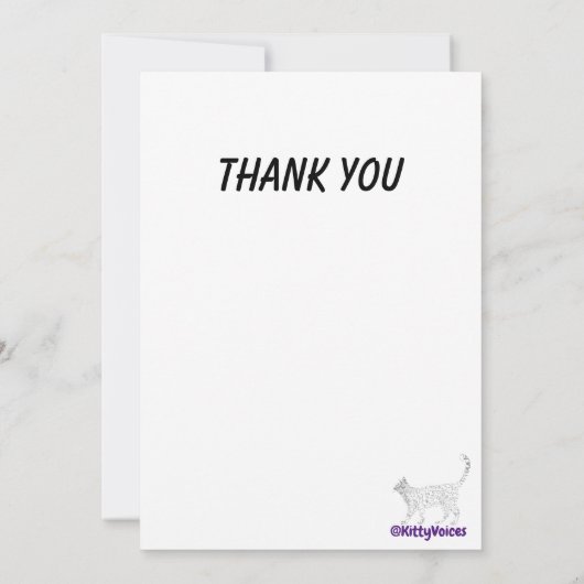 Blikken kleurrijk vieren Flat Kaart Dank je wel (Achterkant)