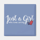 blikken liefde gewoon een meisje mason jar magneet (Voorkant)