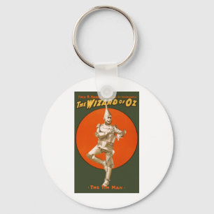 Blikken Man uit The Wizard Of Oz - Antiek Muziekth Sleutelhanger