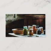 blikken met kleurrijke groenten visitekaartje (Achterkant)