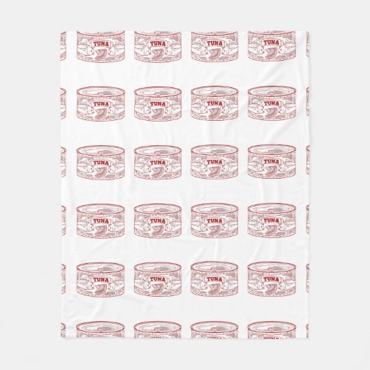 Blikken tonijn fleece deken (Voorkant)