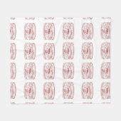 Blikken tonijn fleece deken (Voorkant (Horizontaal))