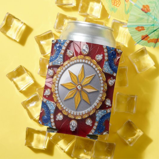 Blikkoeler met Colombiaanse kleuren ontwerp Blikjeskoeler (Insitu Zomer)