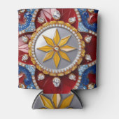 Blikkoeler met Colombiaanse kleuren ontwerp Blikjeskoeler (Voorkant)