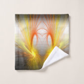 Bliksem abstract - fractal bad handdoek (Wasdoekje)
