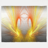 Bliksem abstract - fractal fleece deken (Voorkant (Horizontaal))