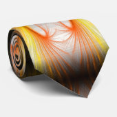 Bliksem abstract - fractal stropdas (Opgerold)