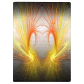 Bliksem abstract - koel fractal klembord (Achterkant)