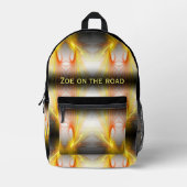 Bliksem abstract - koele fractal, personaliseerbaa bedrukte rugzak (Voorkant)