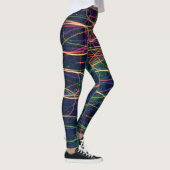 Bliksem Abstracte kunst kleurrijke Leggings (Rechts)