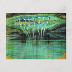 Bliksem, beroemd schilderij van Mikalojus Ciurlion Briefkaart