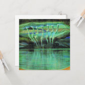 Bliksem, beroemd schilderij van Mikalojus Ciurlion Kaart (Voorkant / Achterkant in situ)