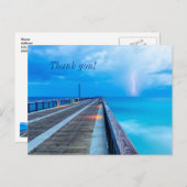 Bliksem bij Navarre Beach Pier Bedankkaartje Briefkaart (Voorkant / Achterkant)