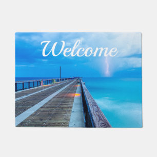 Bliksem bij Navarre Beach Pier Deurmat